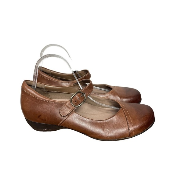 DANSKO Chestnut Burnished Brown Fawna Heeled Comfort Mary Jane, 41, 10.5-11 - Picture 1 of 8